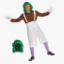 Morph Factory Worker Costume Mens, Chocolate Factory Costumes for Adults, Halloween Costumes for Men