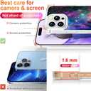 CCFUNCASE Compatible with iPhone 16 Pro Case Clear Cute for Women - Rugged Phone Cases Funda Protector Cover Skin (Pink Galaxy Universe)