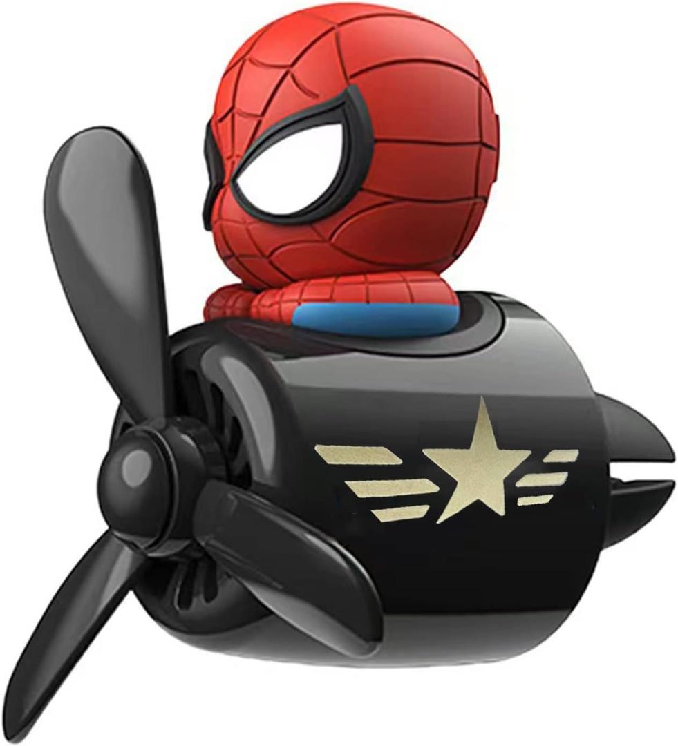 Car Air Fresheners,Cute Cartoon Pilot Car Diffuser Outlet Fan Air Diffuser for Car Vent Perfume Automotive Decoration 1pcs