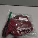 GRNSHTS Newborn Baby Girl Clothes Ruffle Solid Sweater Long Sleeve Romper+Hairband+Socks 3Pcs Fall Winter Outfits (0-3 Months, Wine Red)