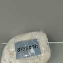 decorUhome Soft Fleece Cream White Throw Blanket for Couch, Cozy Fluffy Plush Flannel Striped Blanket for Sofa Bed, Lightweight Decorative Ribbed Fuzzy Blanket for Woman, 50x60 Inches