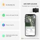 GPS Tracker for Vehicles, MINI Car Tracker Device Hidden for Vehicle, No Monthly Fee, Real-Time Tracker Device for Vehicles Work with Find My (iOS Only), Magnetic Waterproof Car GPS Tracker, 1PCS