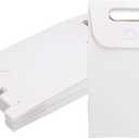 uxcell 32 Pcs Kraft Paper Gift Bags, Stand Up Gift Bags with Handles Reusable Party Favor Bags Candy Gift Boxes for Weddings Bridal Party Gift Packing (White)