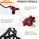 Mini Bike Hydraulic Brake Kit with Rear Caliper Mount Bracket Adapter Compatible with Monster Mega Moto 80cc 105cc MMB80 MMB105 Minibike GMB100 Coleman RB100 Powersports Parts