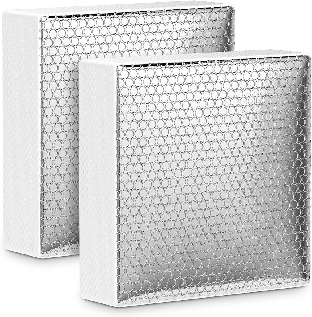 RV Vent Insulator 14 x 14 x 2.8 inches 2pcs Waterproof RV Skylight Cover for Camper Vents, Heat Reflective Window Insulation Sun Shade Fits 14 Travel Trailer