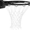 Basketball Rim Replacement, Single-Spring Breakaway Basketball Rim Outdoor Indoor, Universal 18 Inch Heavy Duty Basketball Hoop Rim and Net