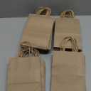 METRONIC Paper Gift Bags 5.25x3.75x8 50Pcs, Christmas Gift Wrap Bags with Handles, Brown Kraft Paper Bag for Small Business, Bulk Party Favors Bag for Birthday, Shopping, Retail, Made in USA