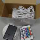 Honoson 4 Pieces 3D LED Lamp 16 Color Illusion Light Crack Night Base Battery or USB Operated Remote Control Light Stand Base for Christmas, Birthday