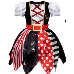 Career Costume Kids Pirate Dress For Girls, Size XS