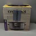 Crock-Pot Large 8-Quart Programmable Slow Cooker with Auto Warm Setting Black Stainless Steel