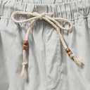SIR7 Men's Linen Casual Lightweight Drawstrintg Elastic Waist Summer Beach Pants (XXXL)