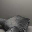 Nestl Reading Pillow with Shredded Memory Foam, Designed for Sitting Up in Bed and Couch, Back and Arms Adjustable Support for Adult & Teens Backrest Pillows for Reading, with Washable Cover Dark Grey