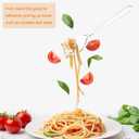 18 Pcs Plastic Serving Utensils 9" Clear Disposable Utensils Set Includes Spoons, Serving Forks, Tongs for Birthday, Wedding Parties, Buffet Cutlery Food (Clear)