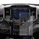 KOOGEN Tempered Glass Screen Protector for Dodge Ram 1500 2019-2025,Infotainment Navigation Screen Film Compatible With Ram 2500 3500 2025 2024 2023 Accessories - 12 inch (Transparent)