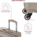 SwissGear 7366 Signature Hardside Expandable Luggage with Spinner Wheels, TSA Lock, Cup-Holder, Sand, 2-Piece Set (19/27)