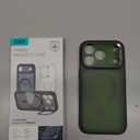 ESR for iPhone 17 Pro Case with Stash Stand, Camera Control Cover Compatible with MagSafe, Military-Grade Drop Protection Magnetic Phone Case, Scratch-Resistant Back Cover, Frosted Green