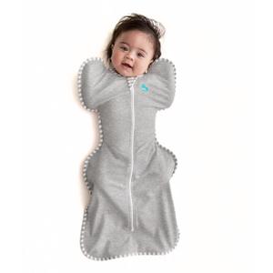 Love to Dream Swaddle UP, Baby Sleep Sack, Self-Soothing Swaddles for Newborns, Improves Sleep, Snug Fit Helps Calm Startle Reflex, New Born Essentials for Baby, 1.0 TOG, 13-19 lbs, Gray Medium, Cotton