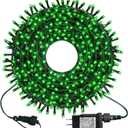 300 LED Green String Lights, 99 FT 8 Twinkle Modes Connectable Plug in Green Wire Fairy Lights, Waterproof Christmas Lights for Party Irish St Patrick's Day Decorations (Green)
