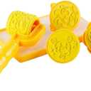 Kids Painting Tool Kit with Reusable Seal and Templates for Early Learning, and Portable Craft Drawing Set for Indoor and Outdoor Use - Yellow, as described