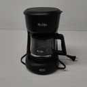 Mr. Coffee 5-Cup Mini Brew Switch Coffee Maker, Black