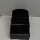 BinaryABC Coffee Bar Sugar Packet Holder,Sugar Packet Organizer,Tea Bag Organize,Drink Packet organizer,Coffee Pod Storage Box,Tea Bar Accessories (Black)