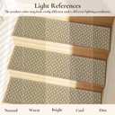 Stair Treads for Wooden Steps Non-Slip Machine Washable Carpet Stair Treads 8"X30" Soft Indoor Stair Rug Runner for Kids Elders and Pets, 100% Polyester, TPE Backing, 4pcs, Beige