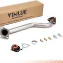 409 Stainless Steel Front Exhaust Pipe (Front Pipe) - Direct Fit Replacement for 2006-2011 Honda Civic 1.8L - OEM Part #18210-SNE-A01 - Includes Gasket and Bolt Kit (VK-HC02)