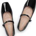 ATHMILE Mary Jane Shoes Women Ballet Flats Shoes for Women Slip on Comfortable Dressy Adjustable Strap for Work Office Business Casual, Size 9