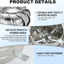 PATIKIL 11.8 Inch Exhaust Cap Roof Flue Vent Stainless Steel Roof Vent Wind Turbine Cap Cover Round Rotation Flue Vent for Outside Chimney Cover Flue Caps