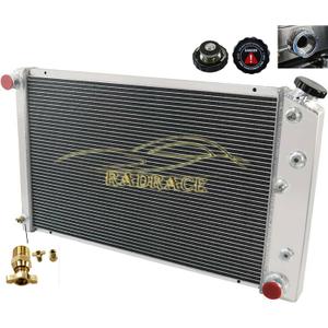 4 Row Aluminum Radiator For 1968-1973 Chevy Chevelle,1968-1977 El Camino GMC,1971-1990 Buick LeSabre Electra AT MT PRO