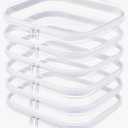 6-Pack Large Clear Hard Shell Zipper Pouches, Clear Zipper Bags, Hard Case Pouches for Purse & Diaper Bag Organizer,and Travel Essentials（6L）