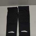 COOLOMG Basketball Knee Pads Youth Kids Adult Football Protective Padded Knee Compression Sleeves Black S