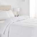 Amazon Basics White Down Alternative Comforter and Duvet Insert with Corner Tabs, Machine Washable, King, Light White