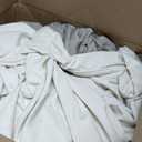 Replacement Sofa Cover Fit for IKEA Ektorp 4-Seat Corner and Loveseat Chaise Sectional, Couch Slipcover Furniture Protector, Cool White (Cover Only, Sofa Not Included)