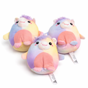 Goffa Cuddly Toy Animals Ball Shape Unicorn, 3 Pack