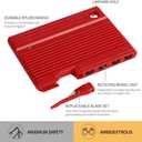 Quicker and Easier Gift Wrap Cutter (2-Pack) | Wrapping Paper Cutter with Replaceable Blade Sets | Christmas Holiday Birthday Wrapping Tool(Black+Red)