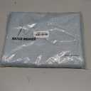 Soft Caddice Faux Linen 2 Piece Fabric in 1 Table Runner, eco-Friendly Fabric Handcrafted Runner, Light Blue 12 x 120 Inch