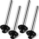 Tandefio 4 Pcs Universal Sink Overflow Pipe Stainless Steel Sink Stopper Strainer Pipe Overflow Plug Bathroom Pipes Fittings for Commercial 1", 1-1/4", 1-1/2" Drain