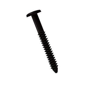 Window Shutters Panel Peg Lok Pin Pegs Screws Spikes 3 inch 32 Pack Fasteners (Black) Exterior Vinyl Shutter Hardware