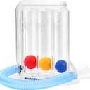 Breathing Exercise Device for Lungs, Incentive Spirometer,Upgraded Capacity 1900cc/sec, Improves Breathing and Lung Function (Transparent-blue06)