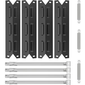 Grill Replacement Parts for Kenmore 146.23678310 146.16142210 146.23673310 146.16198211 146.34611410 146.34611410 146.46372610 Gas Grill, Porcelain Steel Heat Plate Shield,Burner Tube Repair Kit