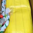 QPAU Kiddie Pool 65" x 39" Inflatable Pool for Kids & Toddlers, Ball Pit & Baby Pool with Soft Floor, Educational Alphabet & Number, Durable Outdoor Play Toys for Backyard & Indoor Fun (Yellow)