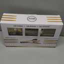 N9R 300PCS Gold Plastic Silverware, Heavy Duty Gold Plastic Cutlery Set Disposable Flatware Dinnerware, 100 Forks, 100 Spoons, 100 Knives, Perfect for Party, Wedding and Daily Use