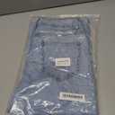 Women's Wide Leg Jeans Low Waisted Strechy Baggy Loose Boyfriend Denim Pants (L)