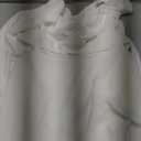 Fixmatti Women off Shoulder Rompers Lantern Long Sleeve Ruffle Tie Mini Shorts Jumpsuit (Medium, Y-white)