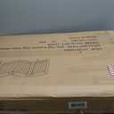 Spirich Free Standing Foldable Wire Pet Gate for Dogs, 80 inches Extra Wide, 30 inches Tall 4 Panels Dog Gate for the House, Doorway, Stairs, Pet Puppy Safety Fence,Set of Support Feet Included, Black 