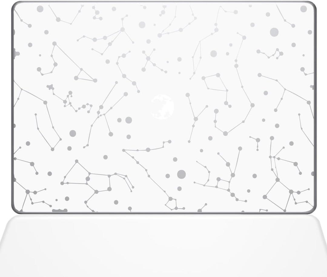 The Decal Guru Constellations Decal Vinyl Sticker, 12" MacBook, White (1384-MAC-12M-W)
