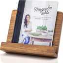 Beautiful Cookbook Stand for Your Kitchen Counter - Solid Wood Stand Easily Keeps Cook or Recipe Books Open for Convenient Cooking - Perfectly Fits Your iPad/Tablet and Enhances Any Kitchen Decor
