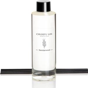 Sandalwood Essential Oil Scented Diffuser Oil 200ml/6.76 fl oz for Home, Scented Oils Diffuser Refill, Diffuser Sticks, Bathroom Diffuser, Best for Aromatherapy, SPA and Home, 0% Alcohol