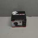 Apatner Rechargeable Solar Fan Outdoor for Camping - 10400mAh Battery Operated Fans Solar Portable Tent Fan for Greenhouse,LED Lantern,4 Speeds with PowerBank for Car,Ship,Carnival (Black)